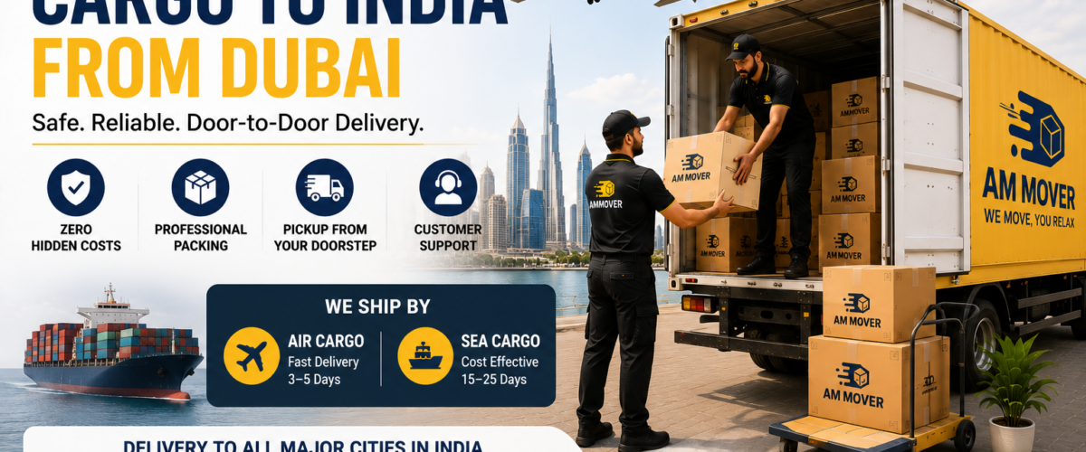 cargo charges from dubai to india