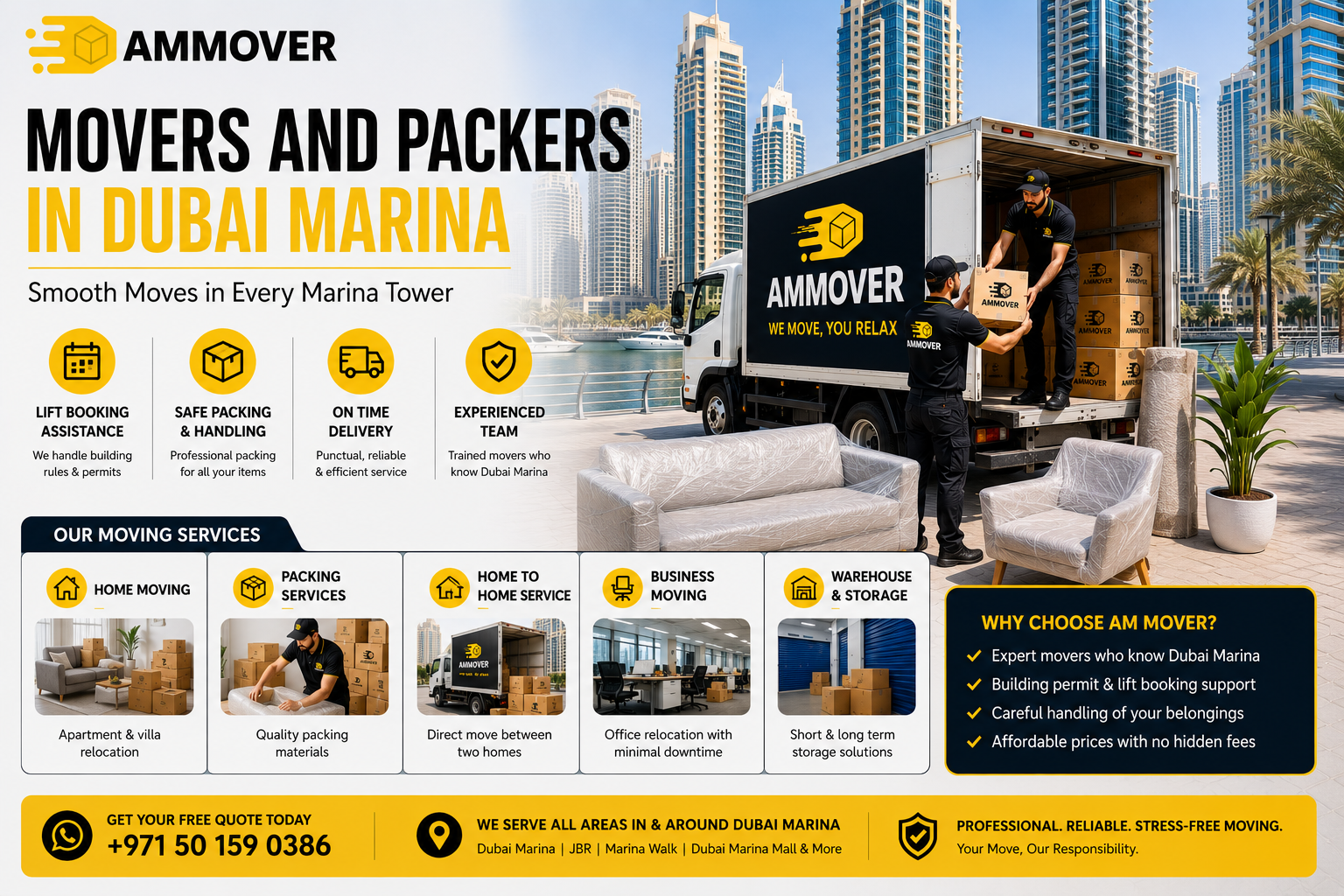 Movers in Dubai Marina